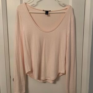 Soft pink crop sweater